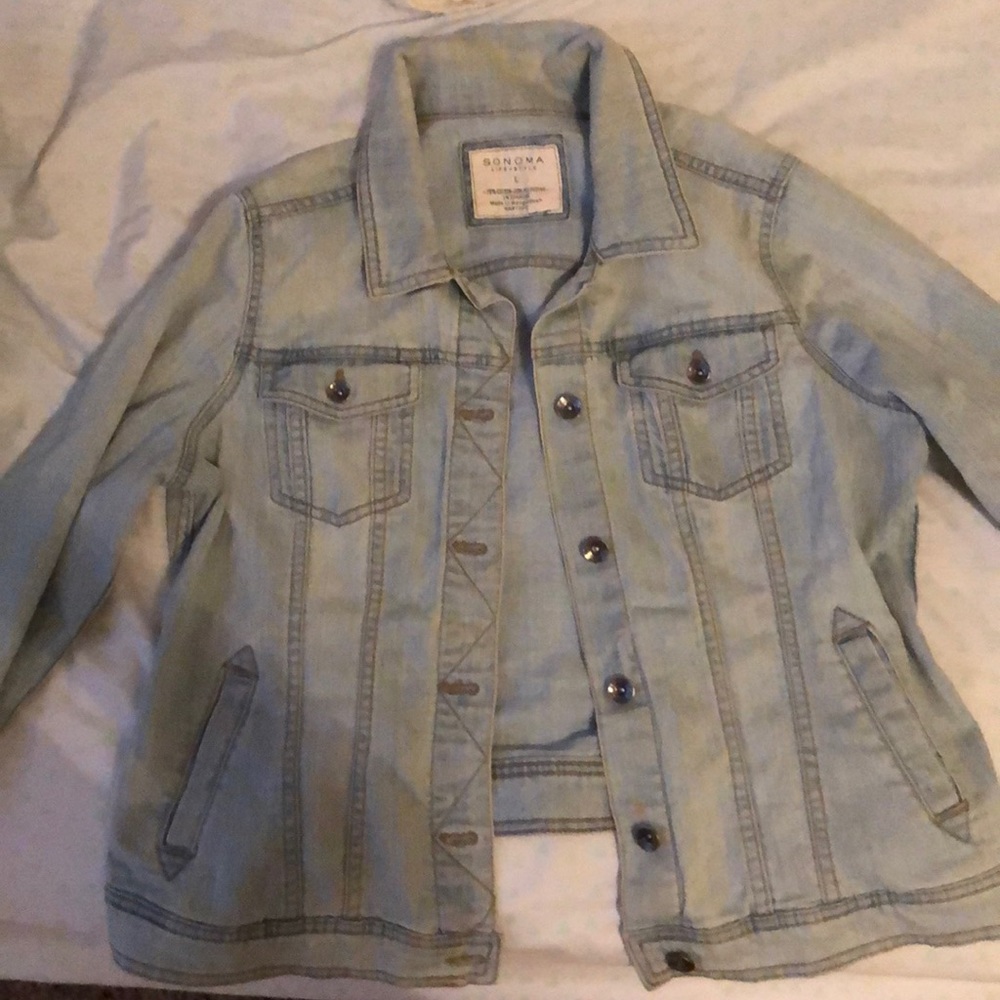 light wash denim jacket